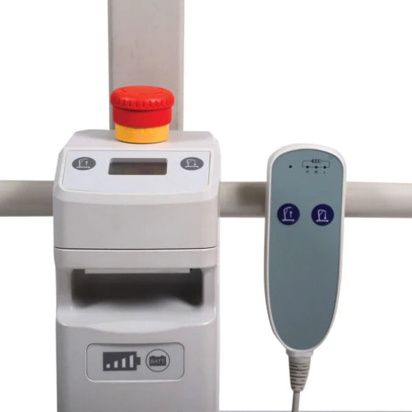 Elevator electric pacienți ANTANO ULISSE EL 220, oțel, 60×200 cm, max. 220 kg, alb