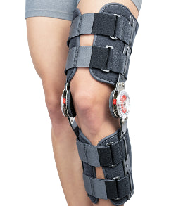 Orteză de genunchi mobilă cu articulaţii reglabile GENU REHA COOL ROM