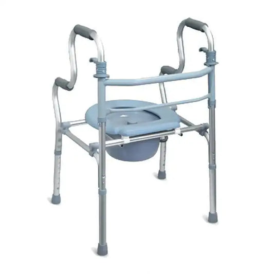 Cadru de Mers și Scaun cu Toaletă 2 în 1 cu Mecanism de Pliare Rapida Dr. Happy JL9633L