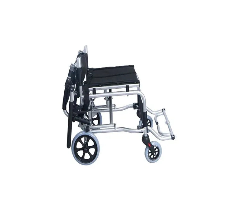 Scaun cu Rotile Manual, cu Rame din Aluminiu, pentru Transport la Îngrijirea Persoanelor în Vârstă