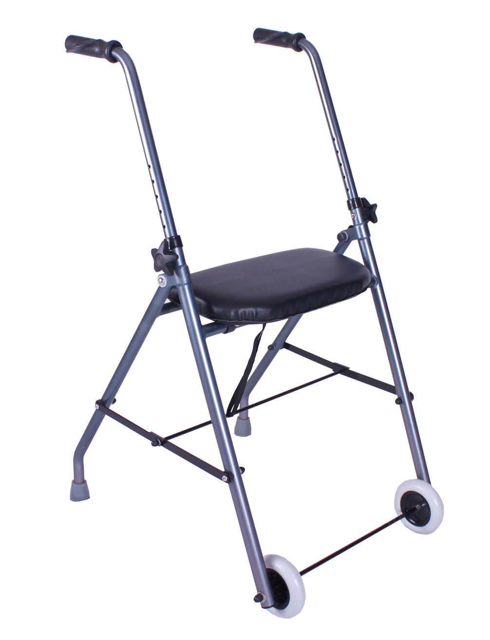 Rollator Herdegen ALUSTYLE 243820 pliabil cu 2 roți și șezut