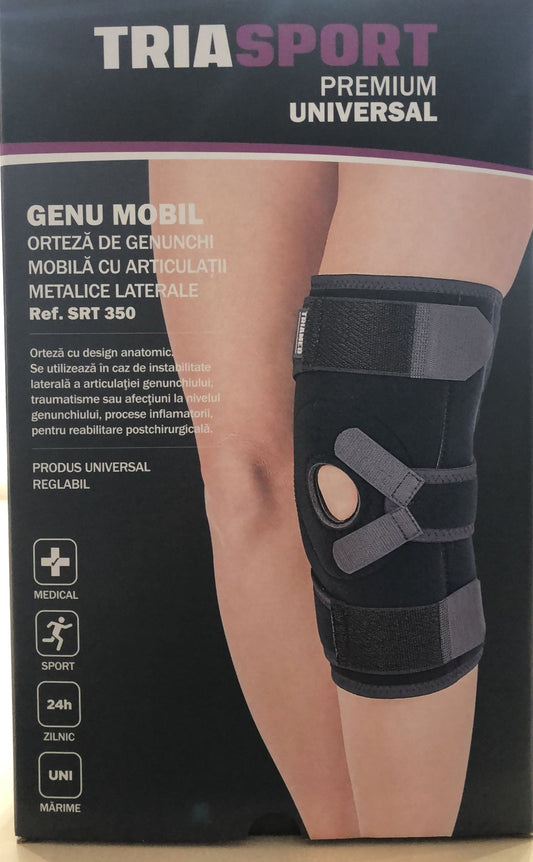 Orteza de genunchi cu articulatii metalice laterale GENU MOBIL SRT350, marime universala, Triamed
