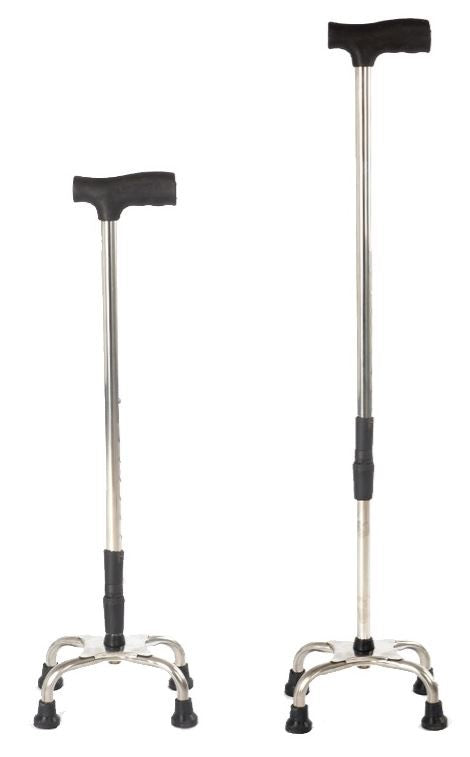 Baston reglabil cu 4 picioare