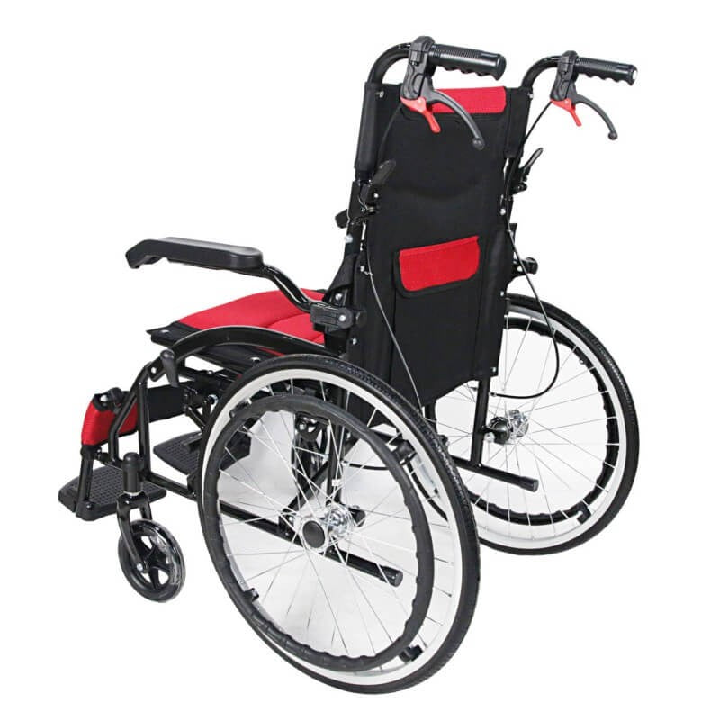 Scaun cu rotile pliabil, cadru otel, sezut 46 cm, RX638