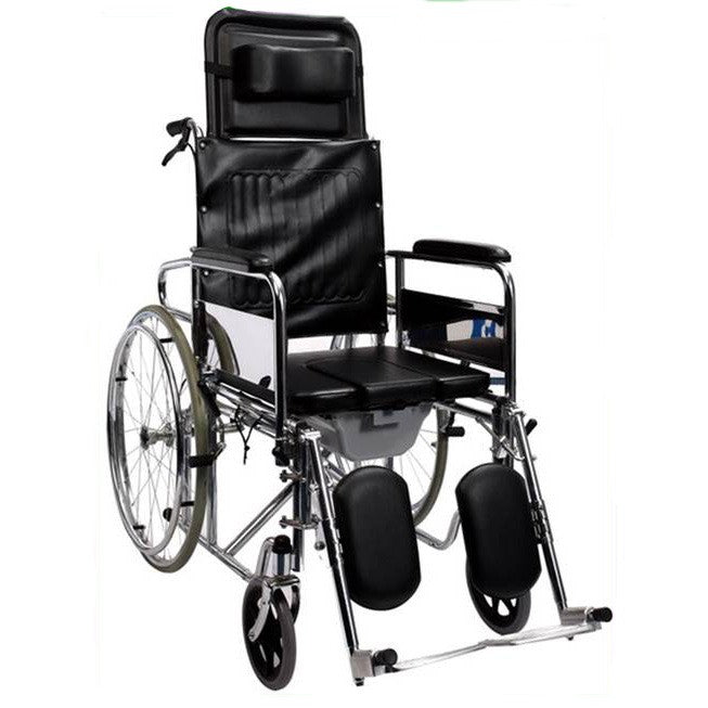 Scaun cu rotile, WC inclus, spatar reglabil