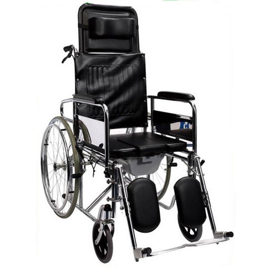 Scaun cu rotile, WC inclus, spatar reglabil